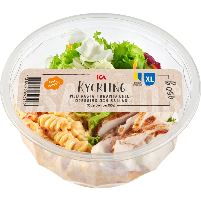 Kycklingsallad med Pasta Chili 450g ICA