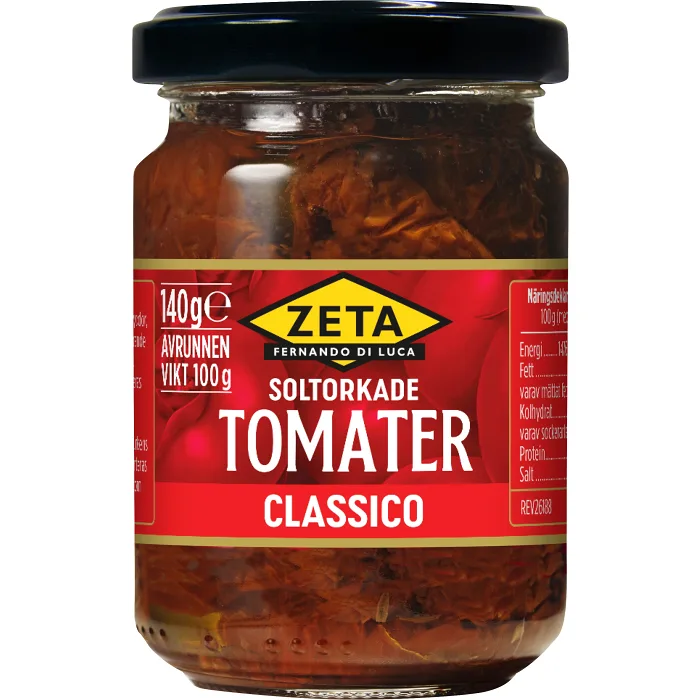 Soltorkade tomater Classico 140g Zeta