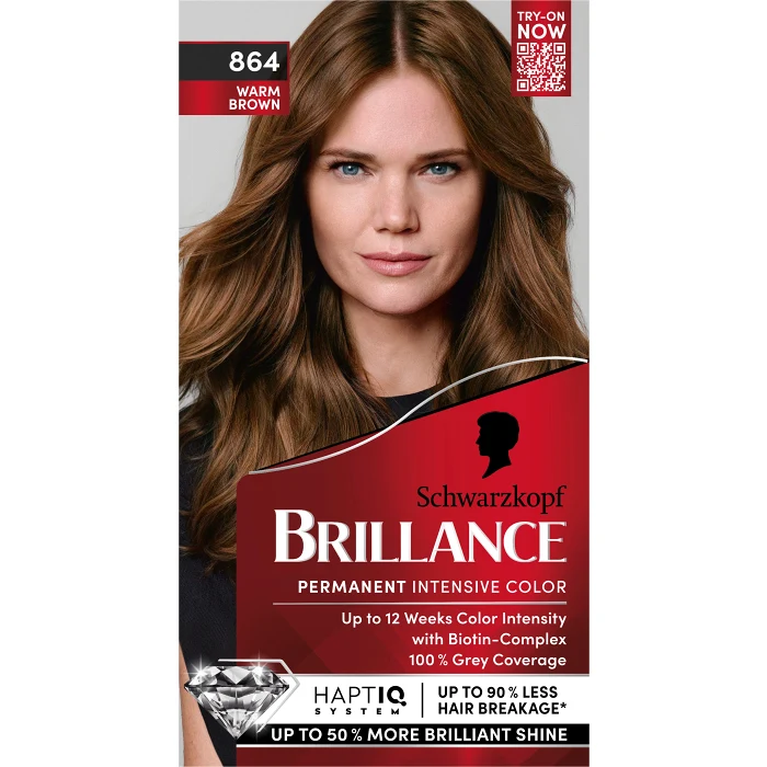 Hårfärg 864 Warm Brown 1-p Brillance Schwartzkopf