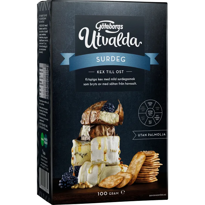 Surdegskex Utvalda med Havssalt 100g Göteborgs