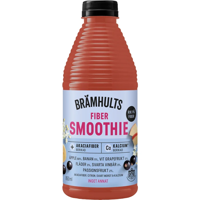 Fiber Smoothie Äpple Svarta vinbär Fläder 850ml Brämhults