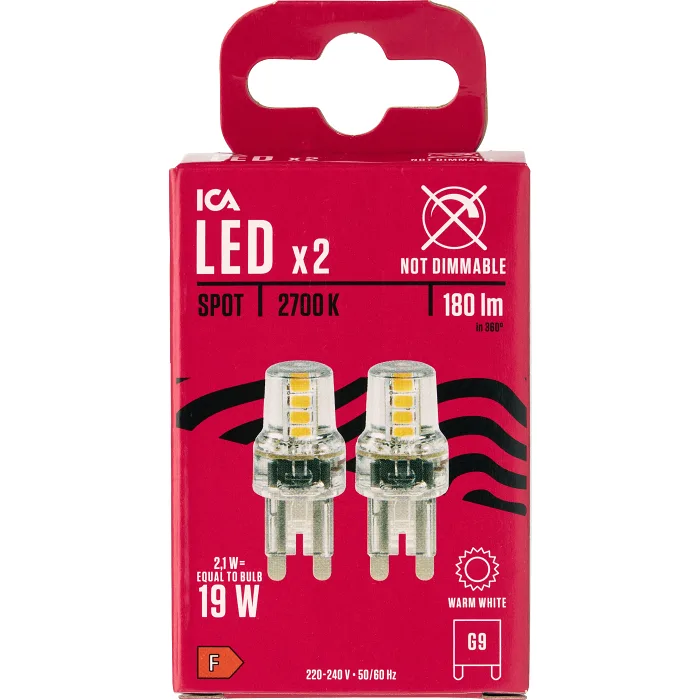 LED Spot G9 180lm(19W) 2p ICA