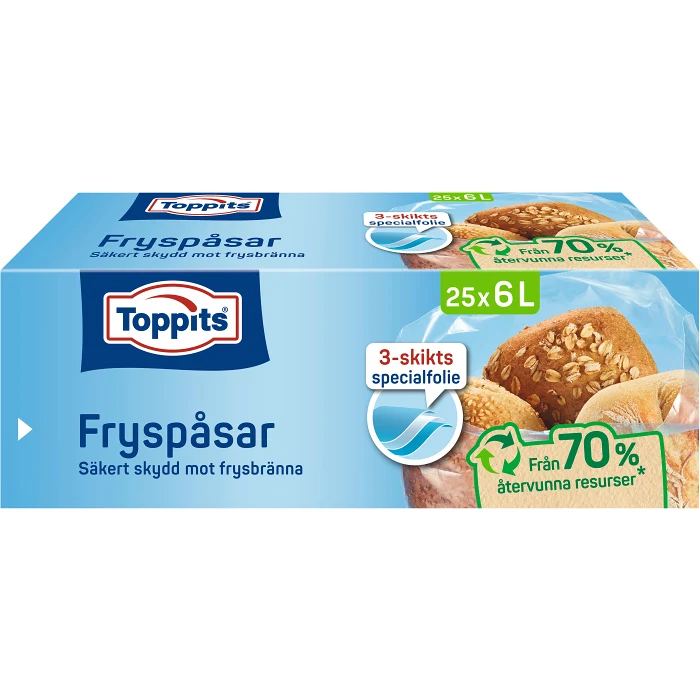 Fryspåsar 25-p 6l Toppits
