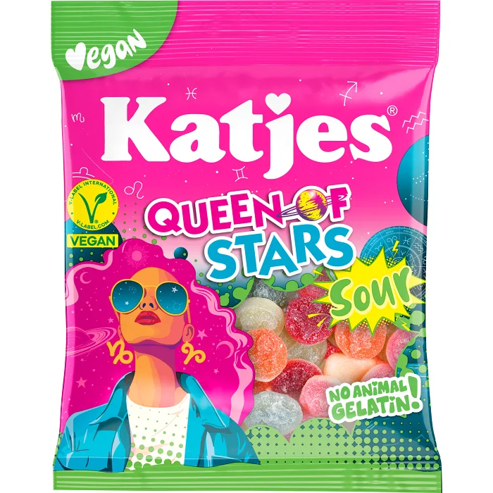 Godispåse Astro Queen of Stars 80g Katjes