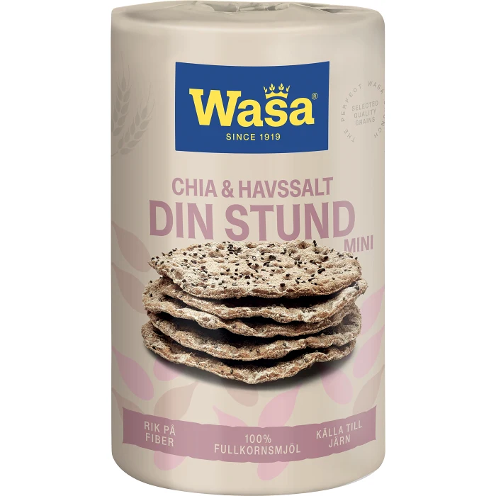 Knäckebröd Din Stund Mini Chia & Havssalt 270g Wasa