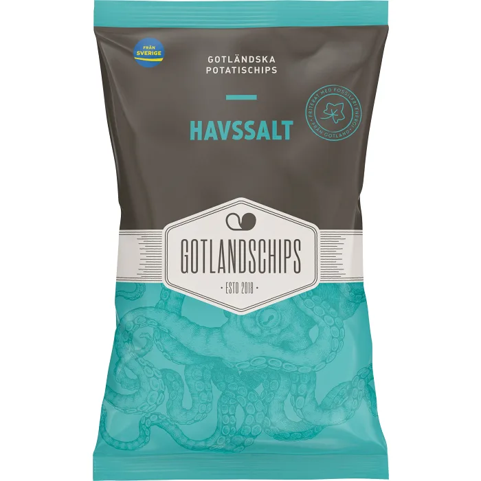 Potatischips Gotlandschips Havssalt 150g Gotlandschips