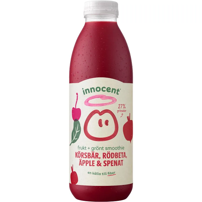 Smoothie Körsbär Rödbeta Äpple Spenat 750ml Innocent