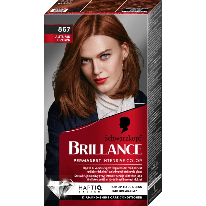 Hårfärg 867 Autumn Brown 1-p Brillance Schwartzkopf