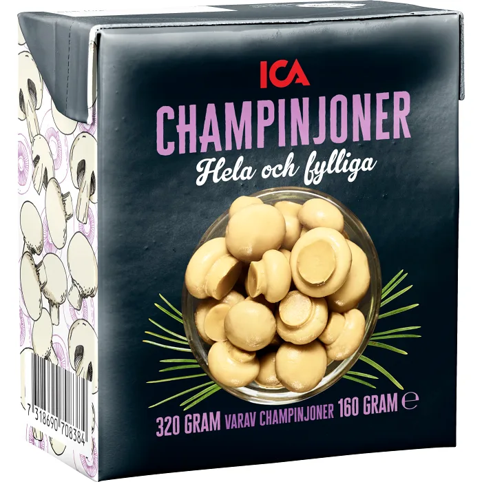 Champinjoner hela 320g ICA