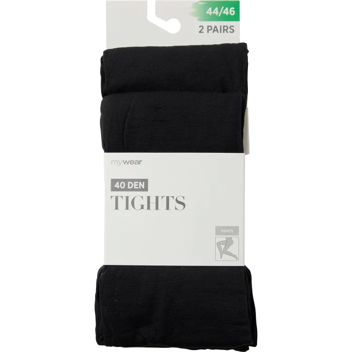 Strumpbyxa 2p 40D svart 40/42 mywear
