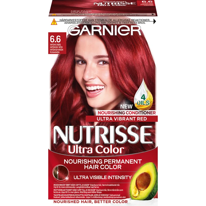 Hårfärg Ultra color 6.6 Intense red 1-p Nutrisse
