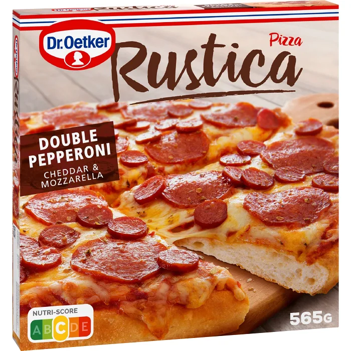 Pizza Rustica double pepperoni 565g Dr.Oetker