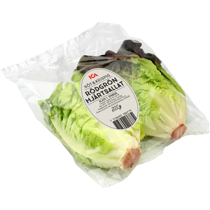 Hjärtsallad röd/grön 180g Klass 1 ICA