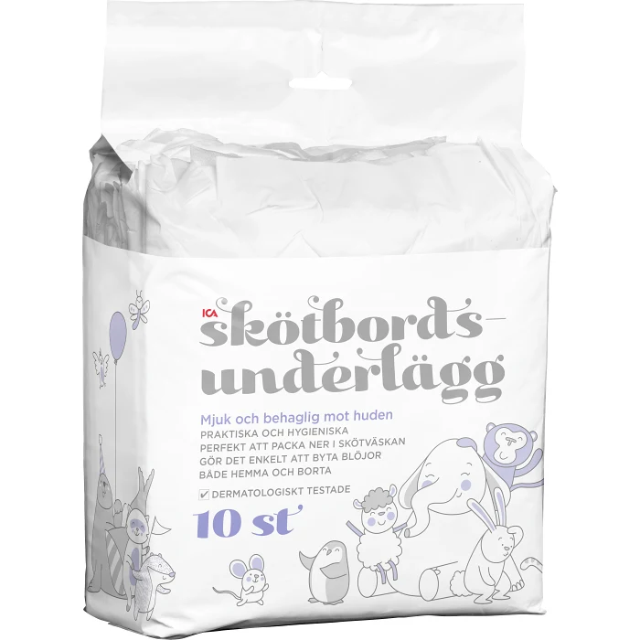 Skötbordsunderlägg 10-p ICA