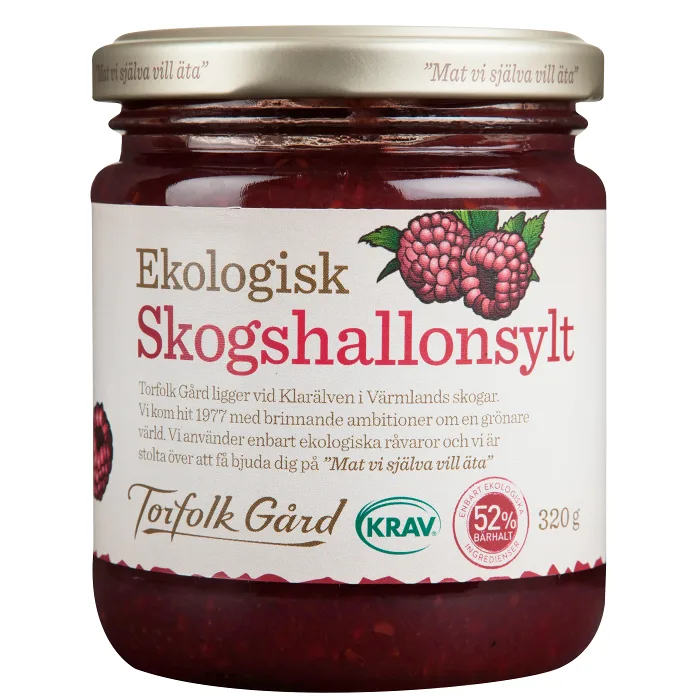 Skogshallonsylt 320g KRAV Torfolk Gård