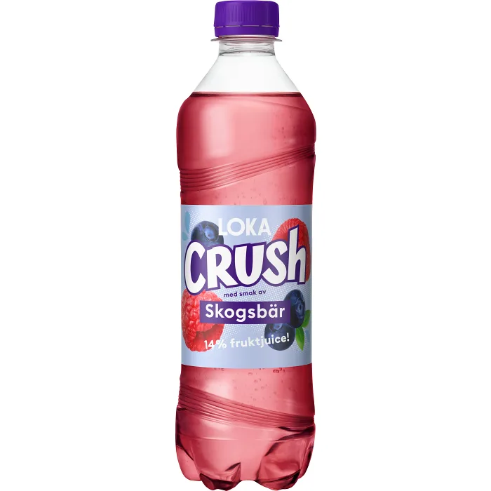 Kolsyrad Fruktdryck Crush Skogsbär 50cl Loka