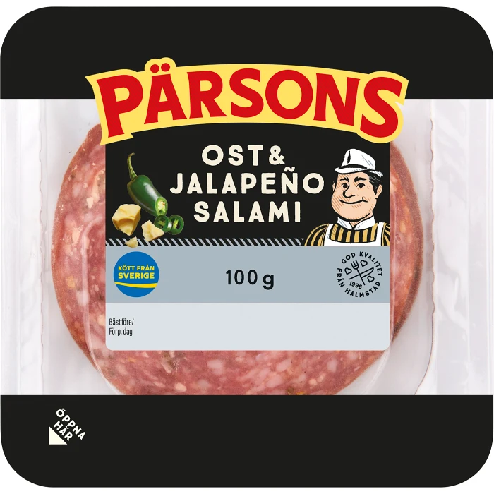 Salami Ost Jalapeno 100g Pärsons