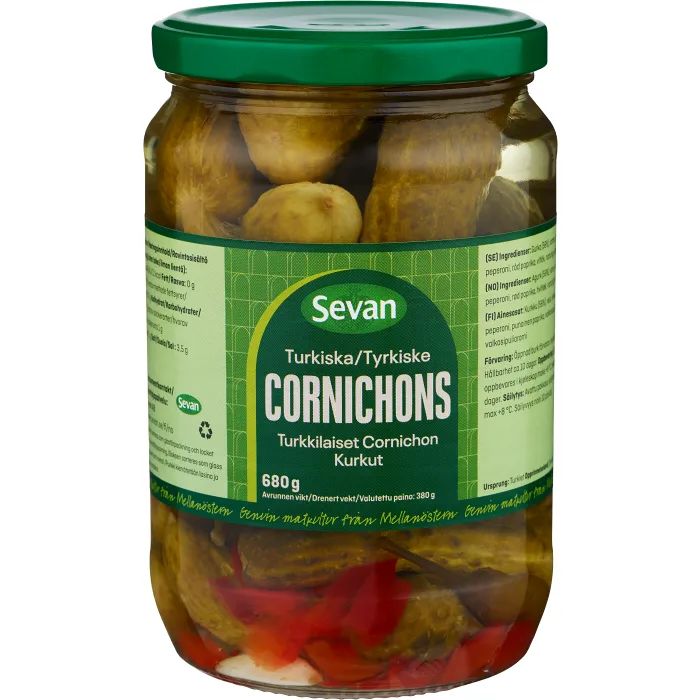 Cornichons 680g Sevan