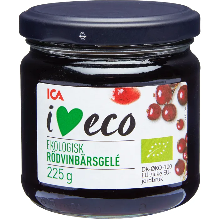 Gelé Rödvinbär Ekologisk 225g ICA I love eco