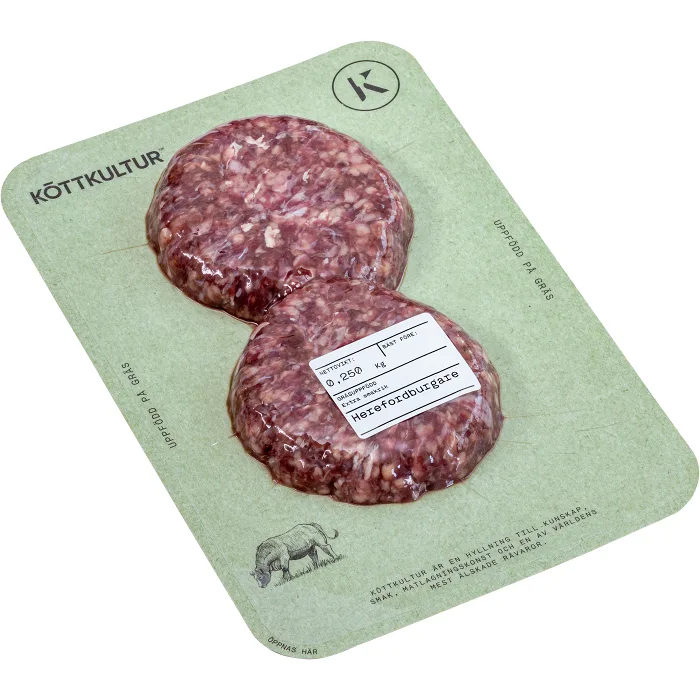 Herefordburgare Färska 250g Köttkultur