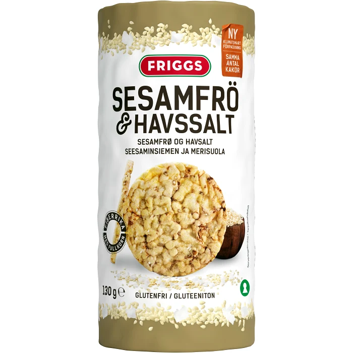 Majskakor Sesam Seasalt 130g Friggs