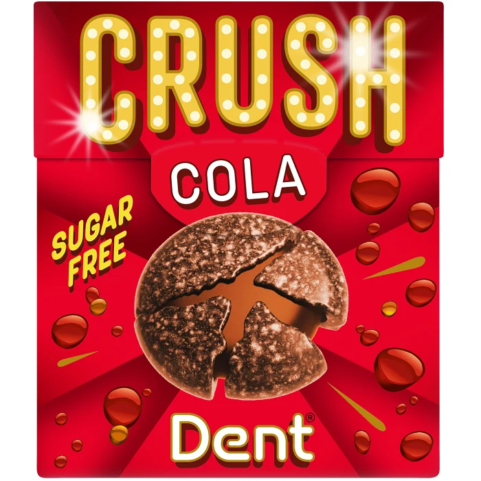Pastillask Crush Cola Sockerfri 25g Dent