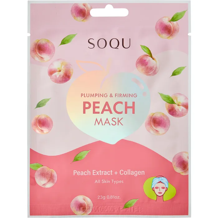 Ansiktsmask Peach Sheet Mask 1-p SOQU
