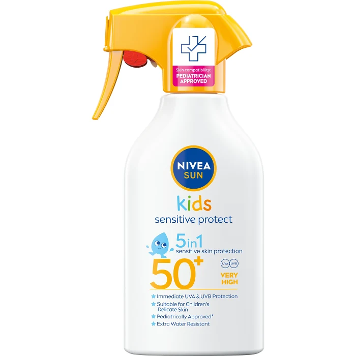 Solkräm barn Kids Sensitive Protect & Play Sun Trigger Spray SPF50+ 270ml Nivea Sun