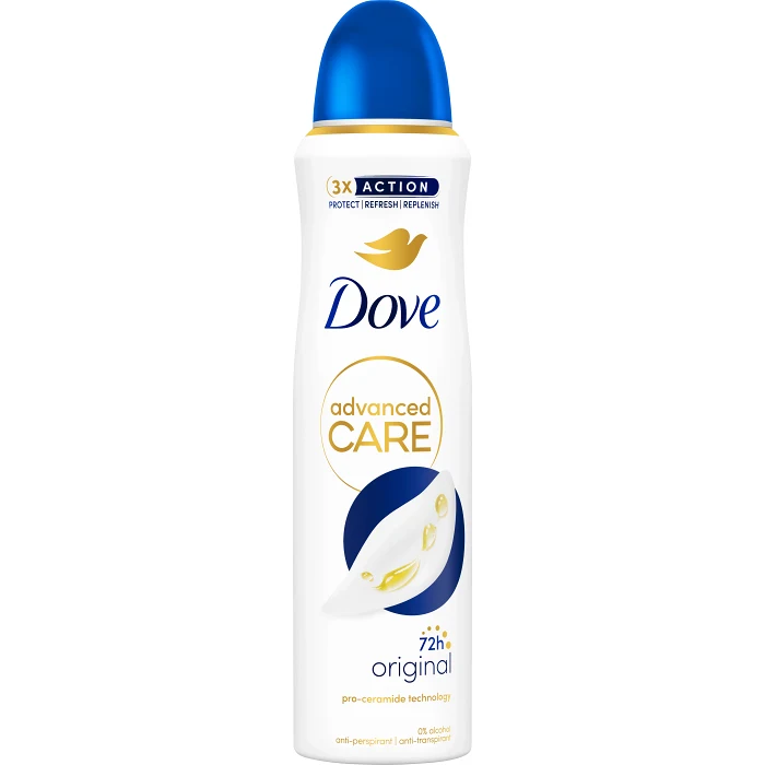 Deodorant 72h Advanced Original Spray 150ml Dove