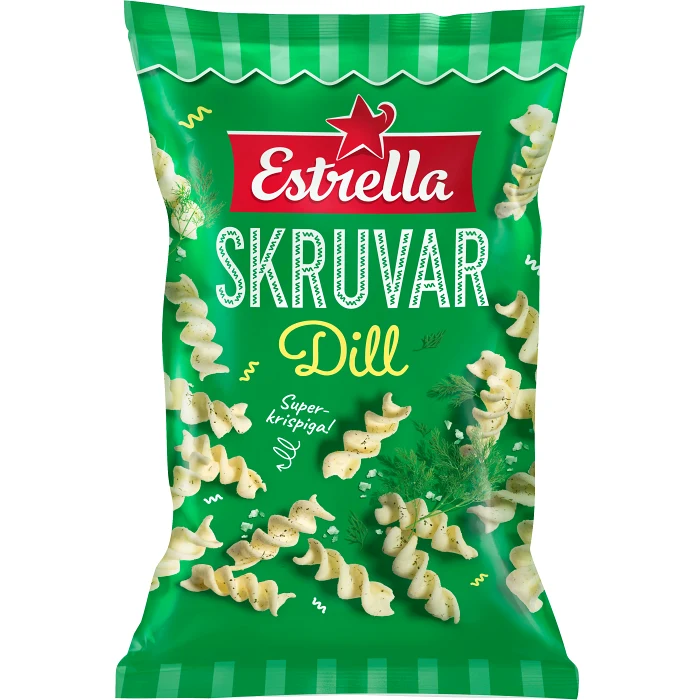 Snacks Dillskruvar 80g Estrella