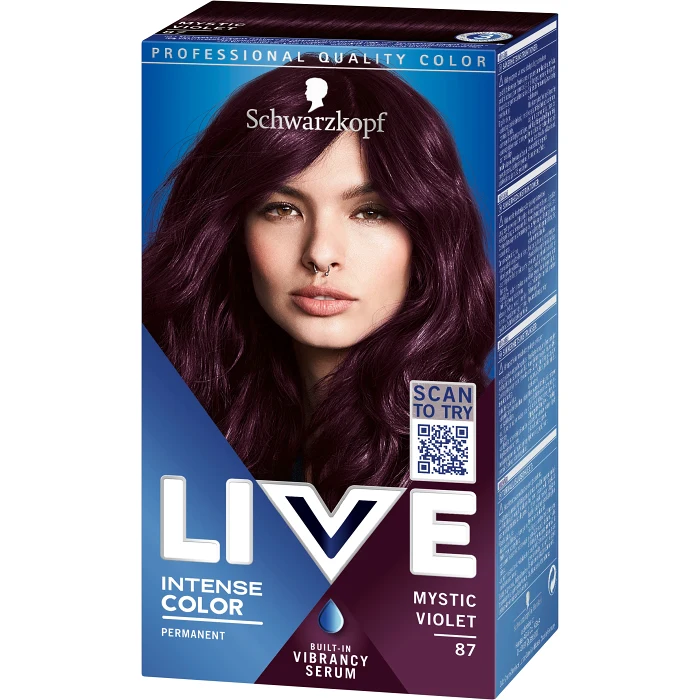 87 Mystic Violet Hårfärg 1-p Schwarzkopf LIVE XXL