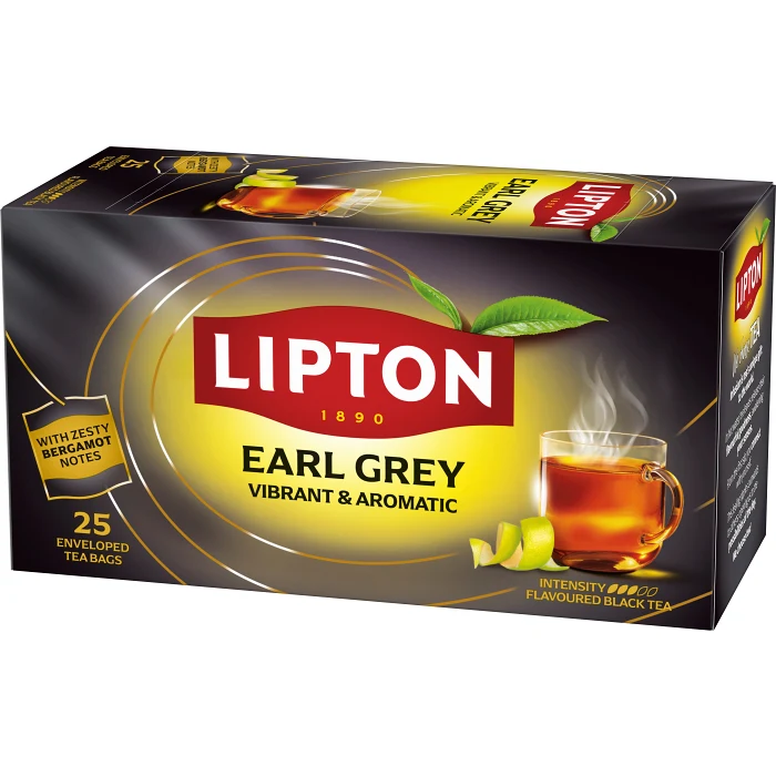 Svart Te Earl Grey 25st Lipton