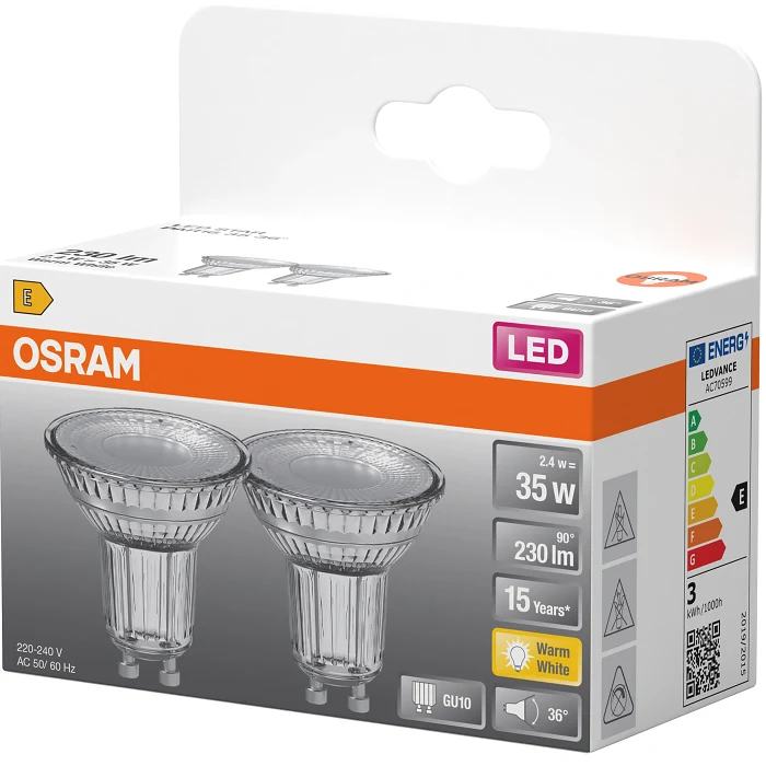 LED PAR16 GU10 230lm(35W) 2P Osram
