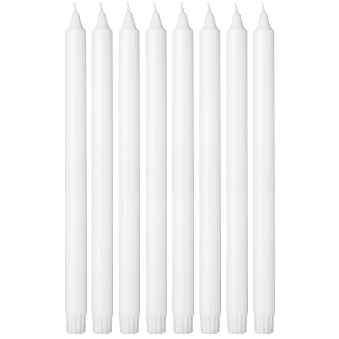 Kronljus vita 8p 35cm