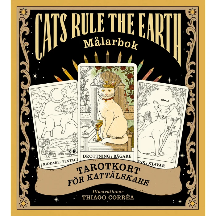 Cats Rule the Earth: målarbok