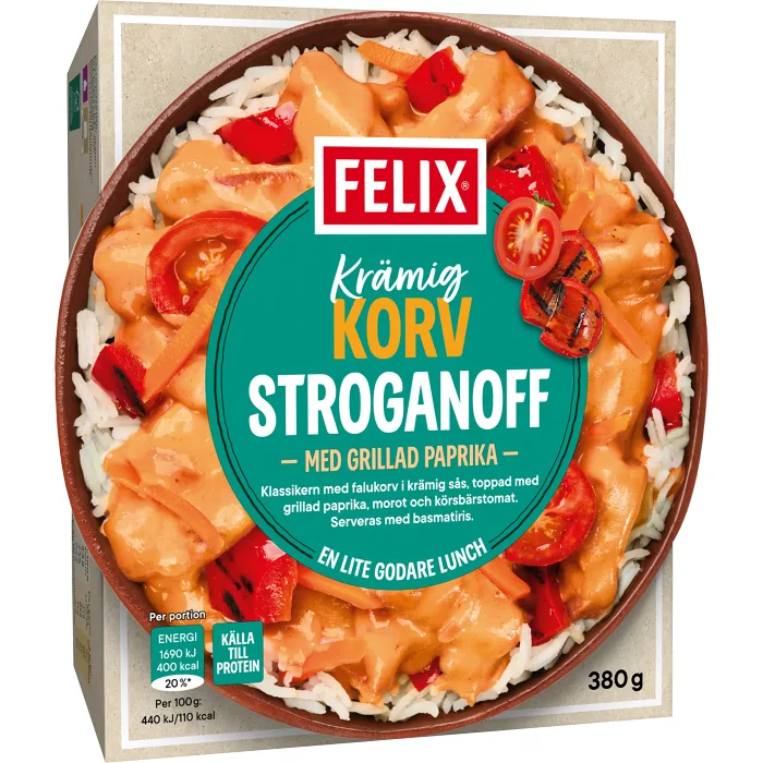 Krämig korv stroganoff 380g Felix