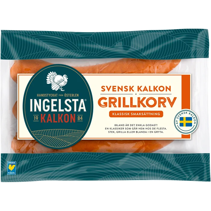 Grillkorv Kalkon 270g Ingelsta Kalkon