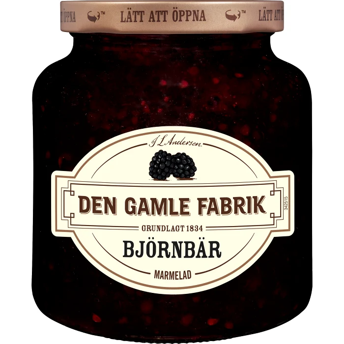 Björnbärsmarmelad 380g Den Gamle Fabrik