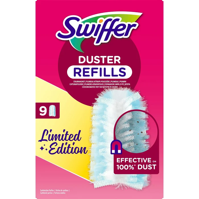 Swiffer Dammvippa Refill 9p Rosa Bandet