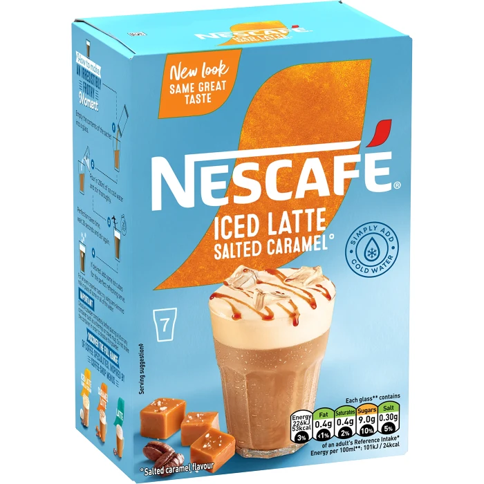 Iskaffe Gold Iced Salted Caramel 7-p  Nescafe