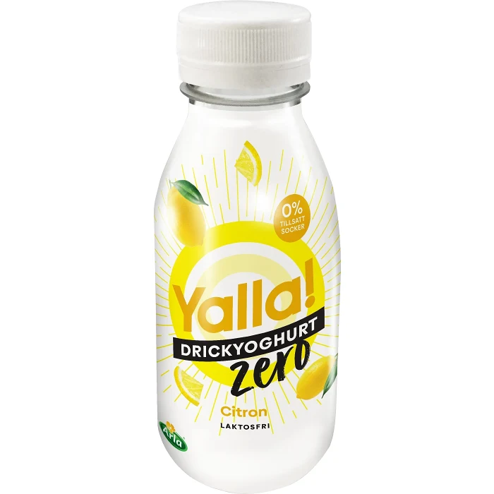 Drickyoghurt Citron Zero Laktosfri 0,3% 350ml Yalla®