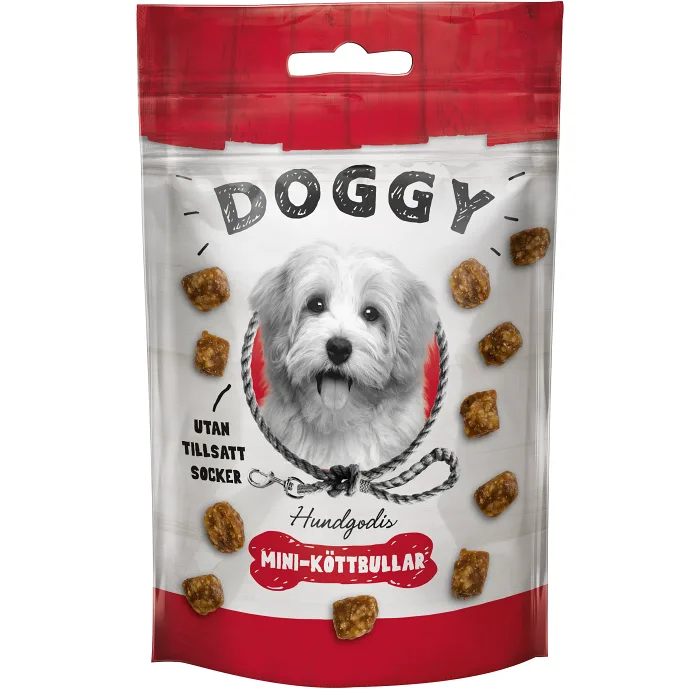 Hundgodis Mini köttbullar 50g Doggy