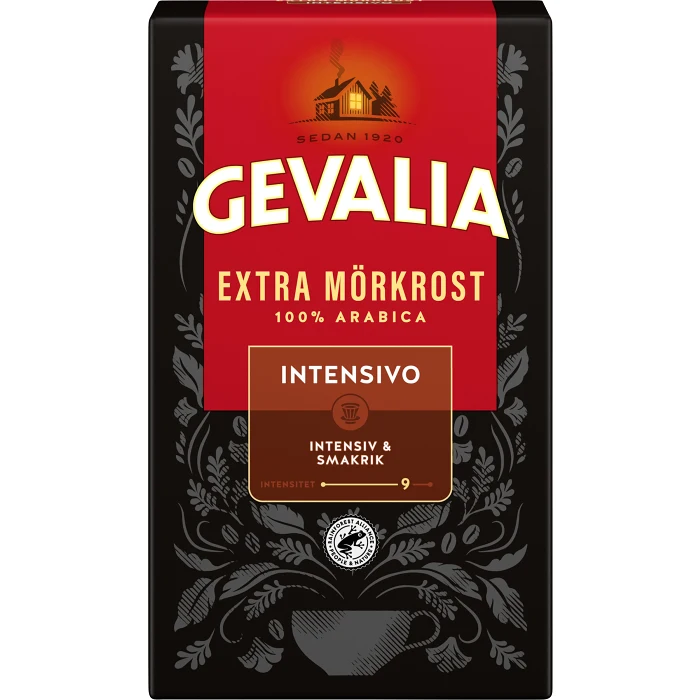 Bryggkaffe, Intensivo, Extra mörkrost, 425g, Gevalia