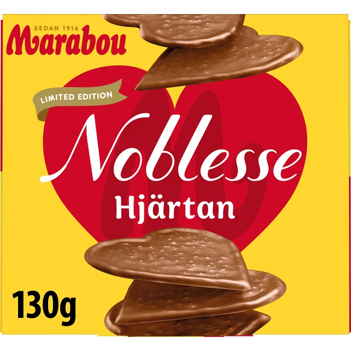 Mjölkchoklad Nobless Hjärtan 130g Marabou