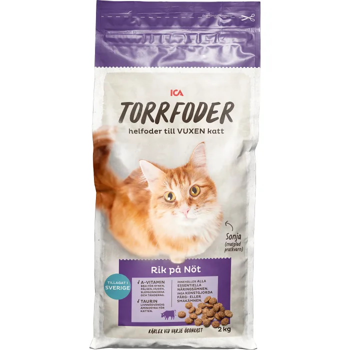 Torrfoder Katt Nöt 2000 g ICA