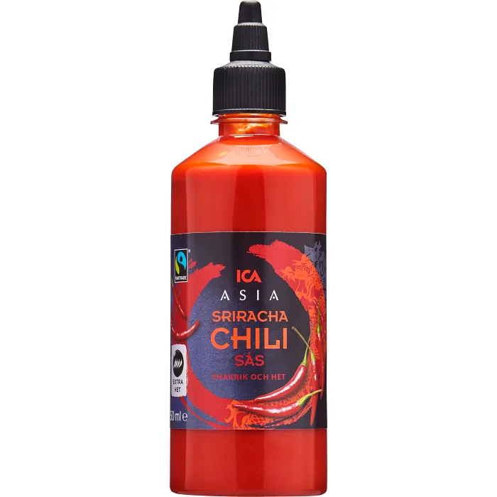Chilisås Sriracha hot 450ml Fairtrade ICA