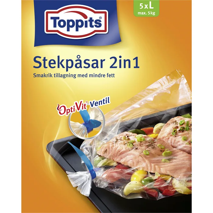 Stekpåsar 5kg 5st Toppits