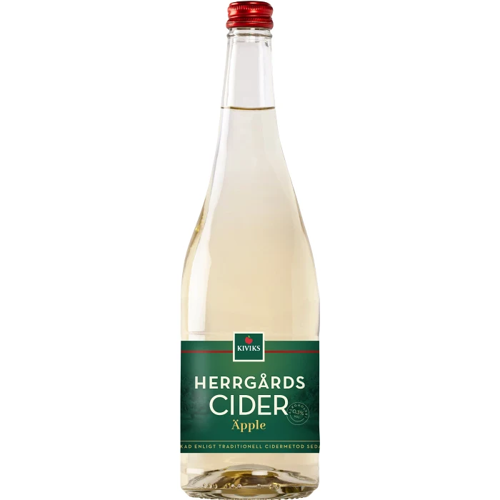 Cider Herrgårdscider Äpple 0,3% 75cl Kiviks