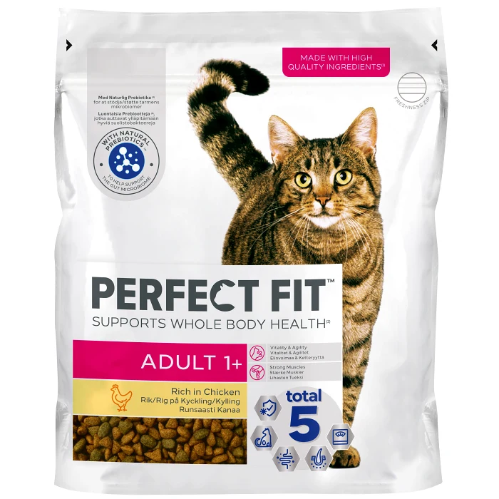 Kattmat torr Katt Adult kyckl 750g Perfect Fit