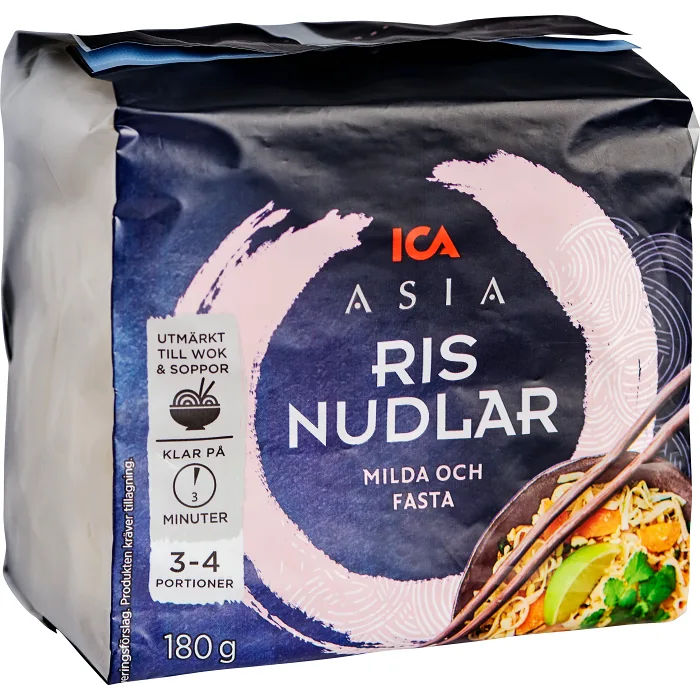Risnudlar 180g ICA Asia
